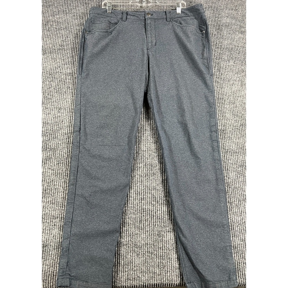 Lululemon ABC‎ Slim Fit 5 Pocket Pants Mens 36x32 Blue Chino Casual Comfort Golf